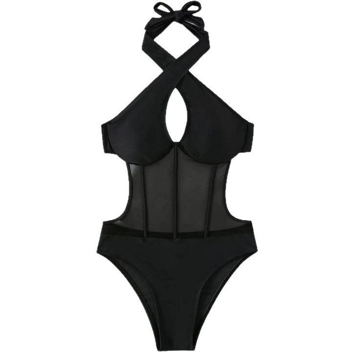 Women Designer Swimsuit with Elegant V-Neck Mune Fashion