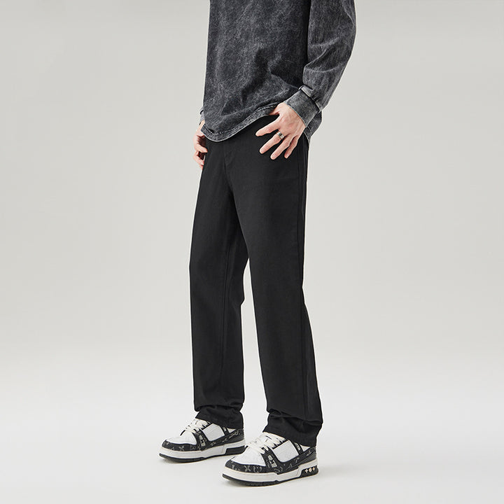Men's straight cut vintage denim jeans with a relaxed fit and faded finish Mune Fashion