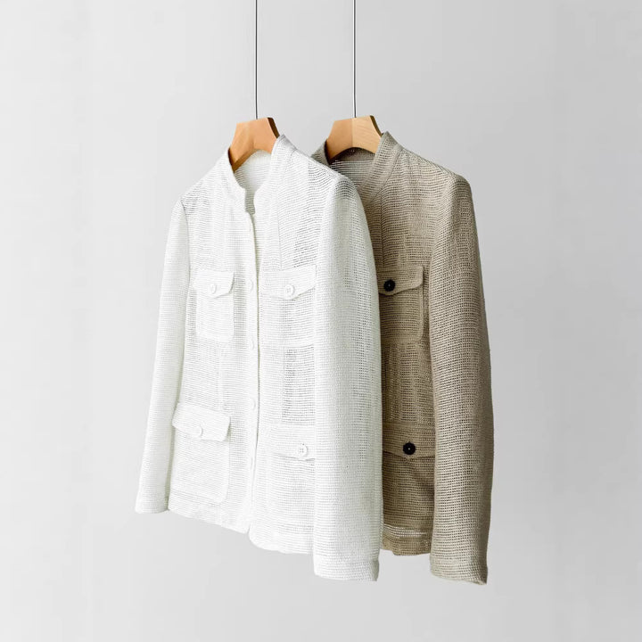 Women’s Fashionable Boucle Jacket with Practical Pockets Mune Fashion