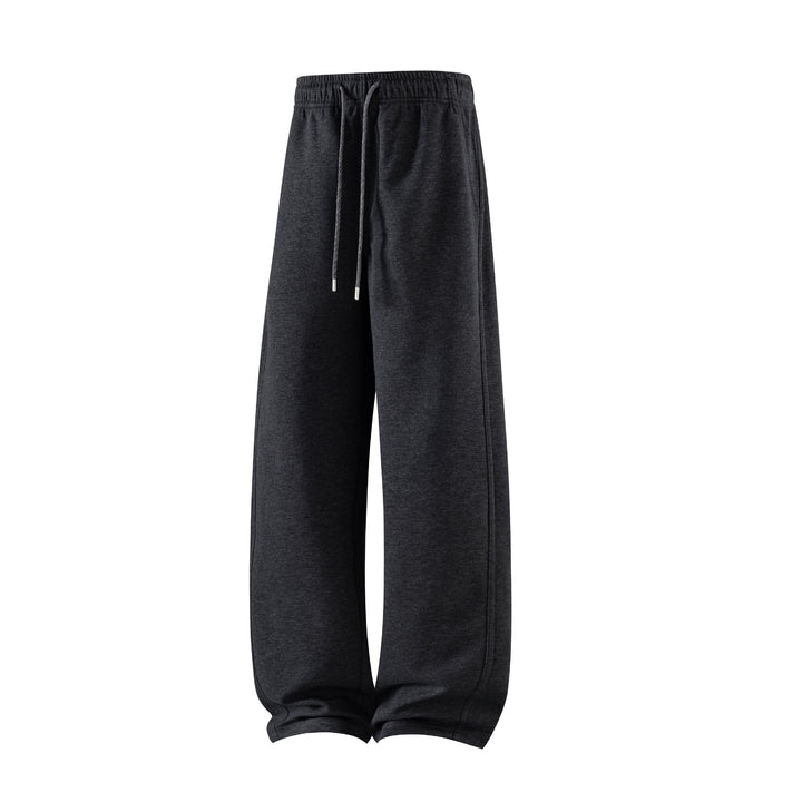Men's Lounge Jogging Pants with Wide Leg and Drawstring Mune Fashion