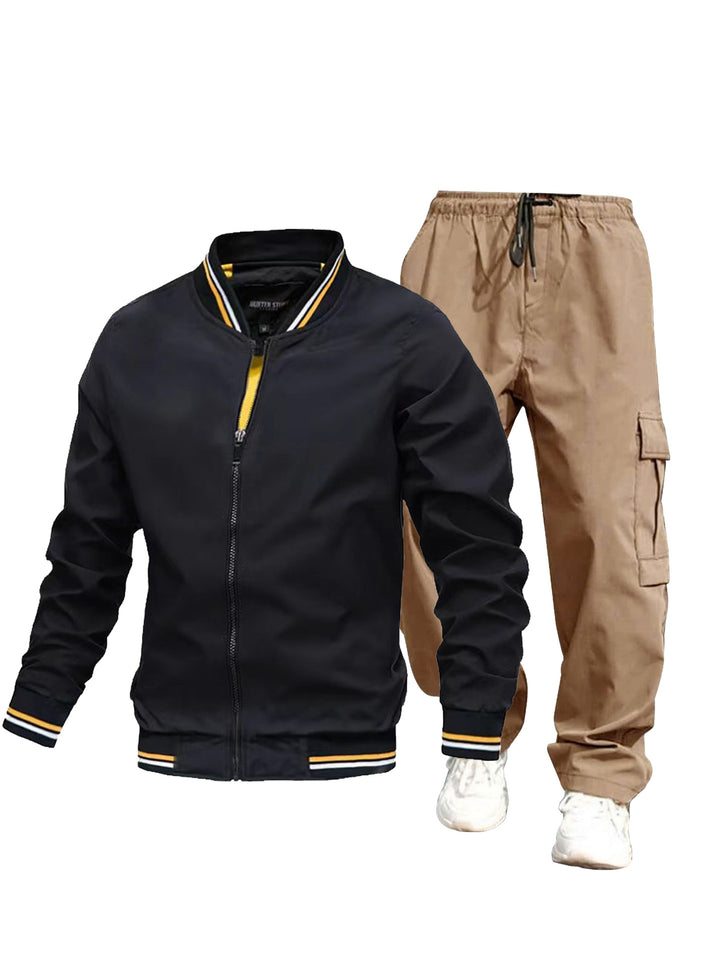 Men's sporty jacket and cargo pants set Mune Fashion