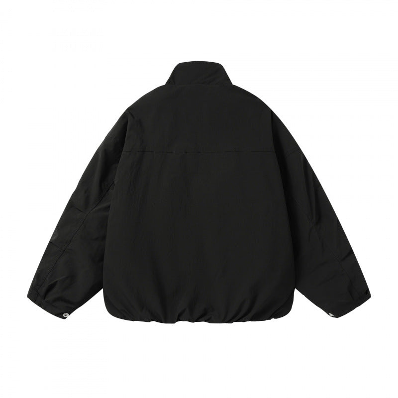 Unisex Lightweight technical blouson with stand-up collar, full-length zipper and drawstring hem Mune Fashion