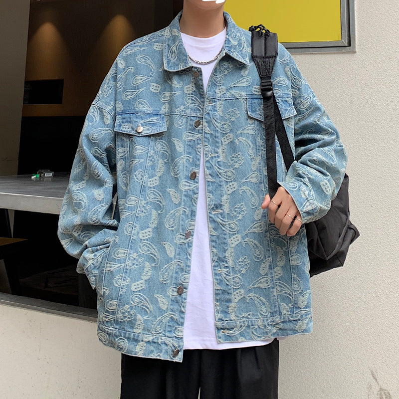 Men's Casual Pullover Jacket with Unique Pattern Mune Fashion