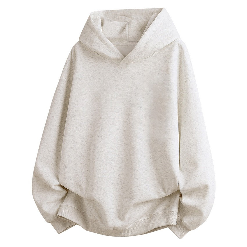 Women's Oversize Hoodie made of soft cotton blend with ribbed hem and raglan sleeves Mune Fashion