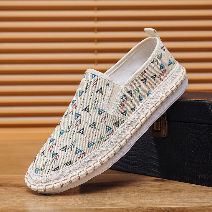 Women's Comfortable Slip-On Moccasins with Colorful Pattern Mune Fashion