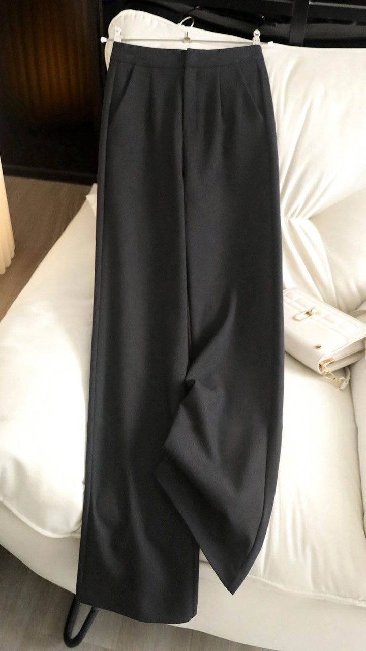Women Elegant High-Waisted Fabric Pants Drune