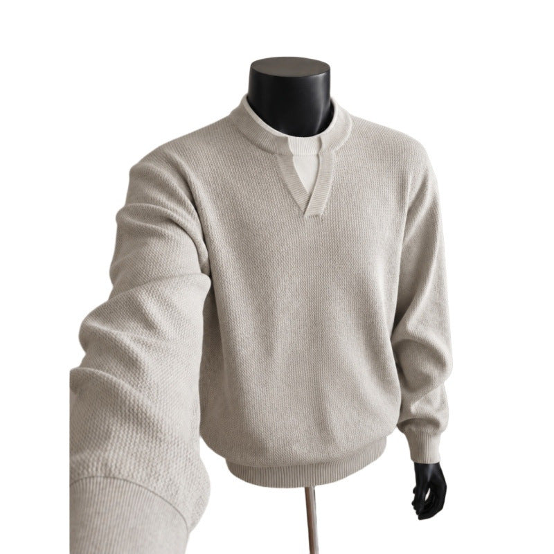 Men's High-Quality Knit Sweater Mune Fashion