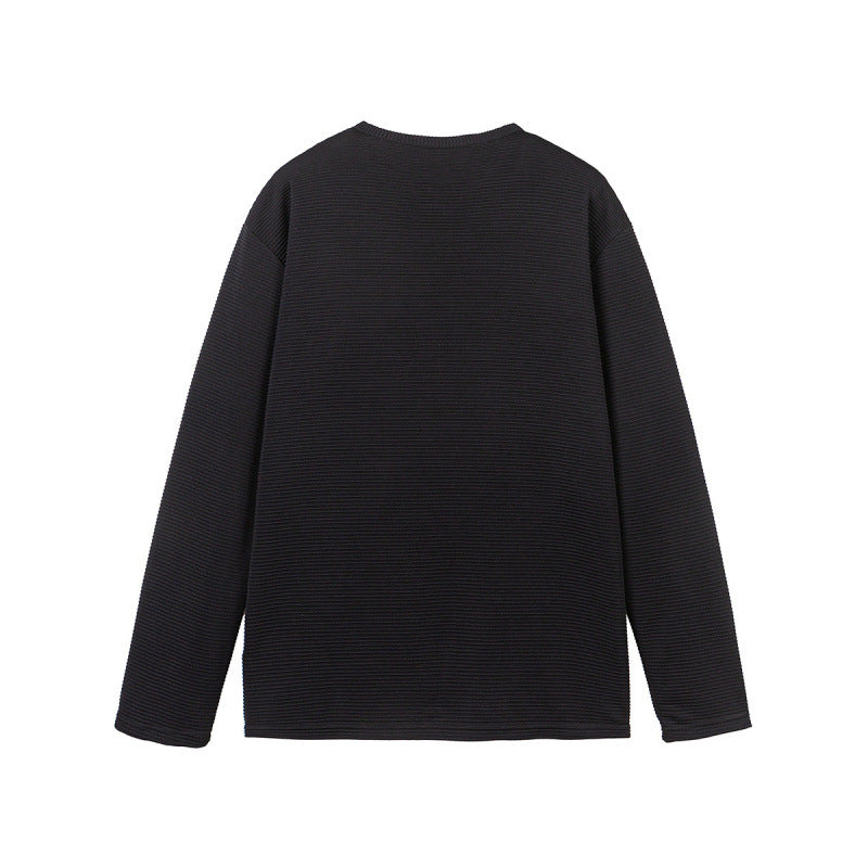 Unisex Thermal Henley Shirt with Waffle Texture and Long Sleeve Mune Fashion