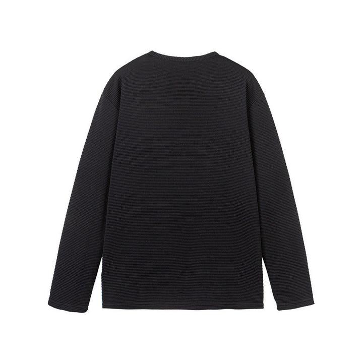 Unisex Thermal Henley Shirt with Waffle Texture and Long Sleeve Mune Fashion