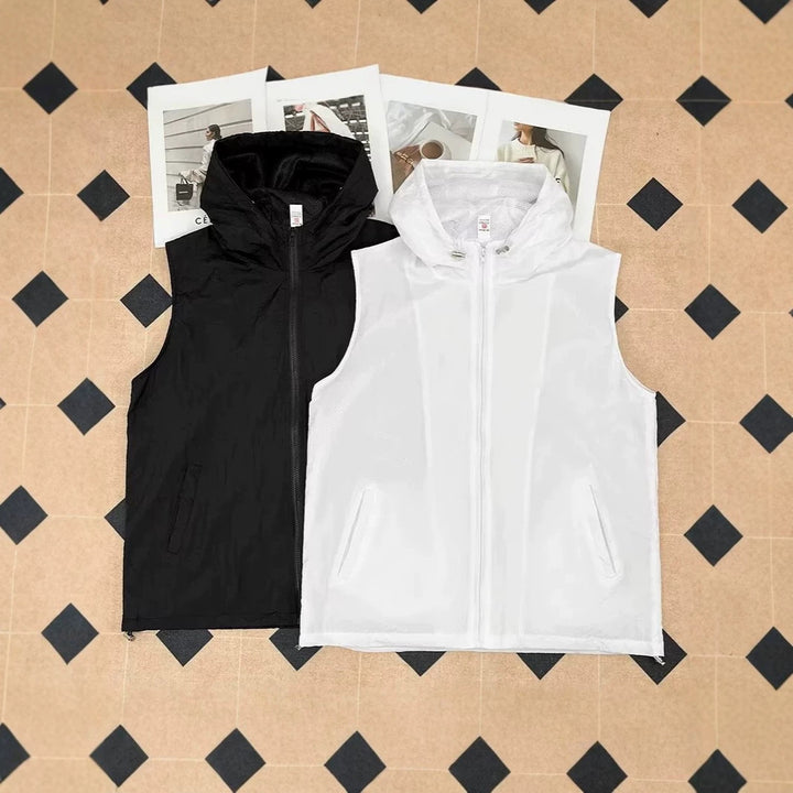 Women's Lightweight Hooded Vest Mune Fashion