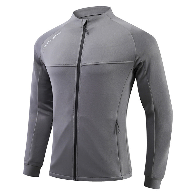 Men's fitted breathable running jacket with full zip and zippered pockets Mune Fashion