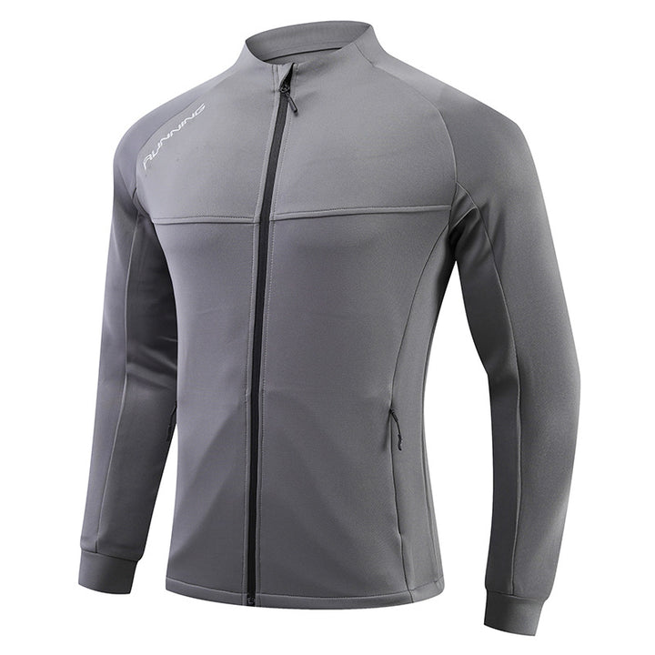 Men's fitted breathable running jacket with full zip and zippered pockets Mune Fashion