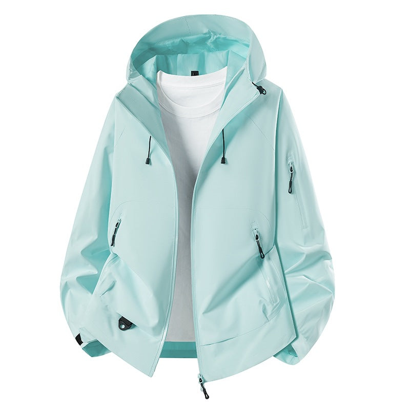 Men's Minimalist Softshell Anorak with Adjustable Hood & Welded Zip Pockets Mune Fashion