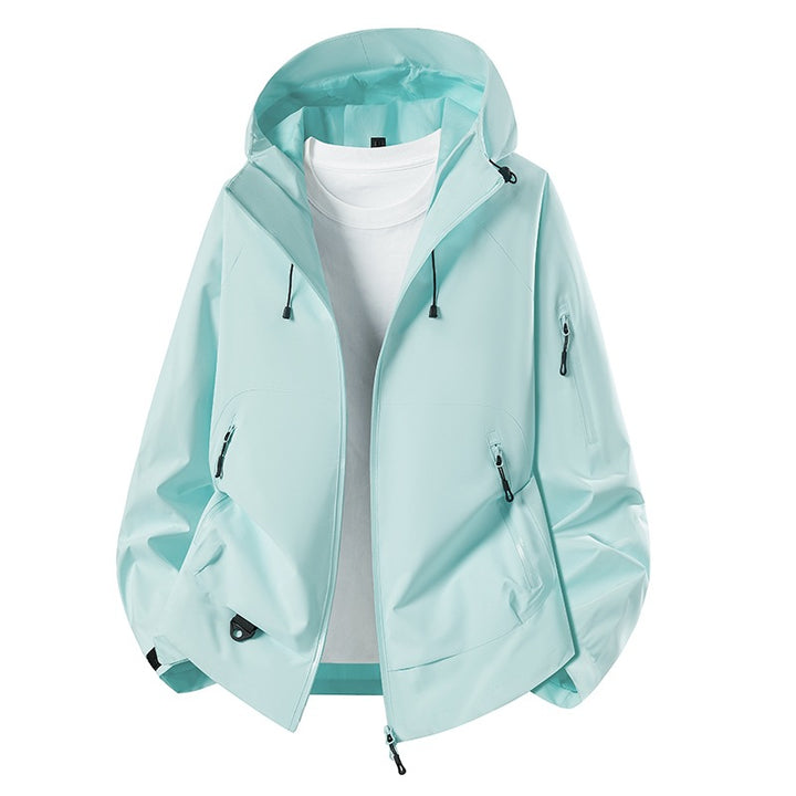 Men's Minimalist Softshell Anorak with Adjustable Hood & Welded Zip Pockets Mune Fashion