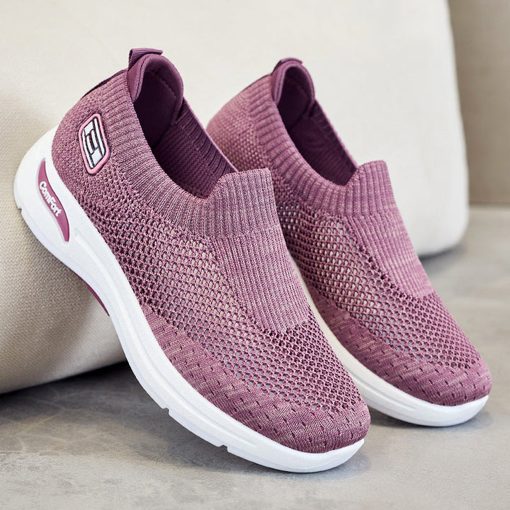 Women's Breathable Slip-On Sneakers with Soft Stretch Upper Mune Fashion