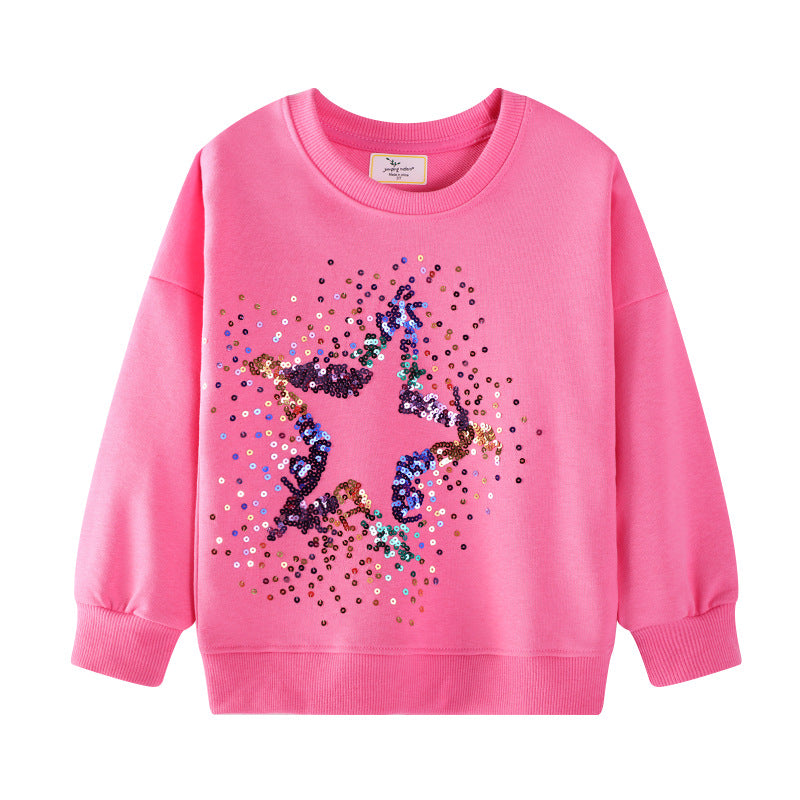 Girls sweatshirt with sparkling star motif Mune Fashion