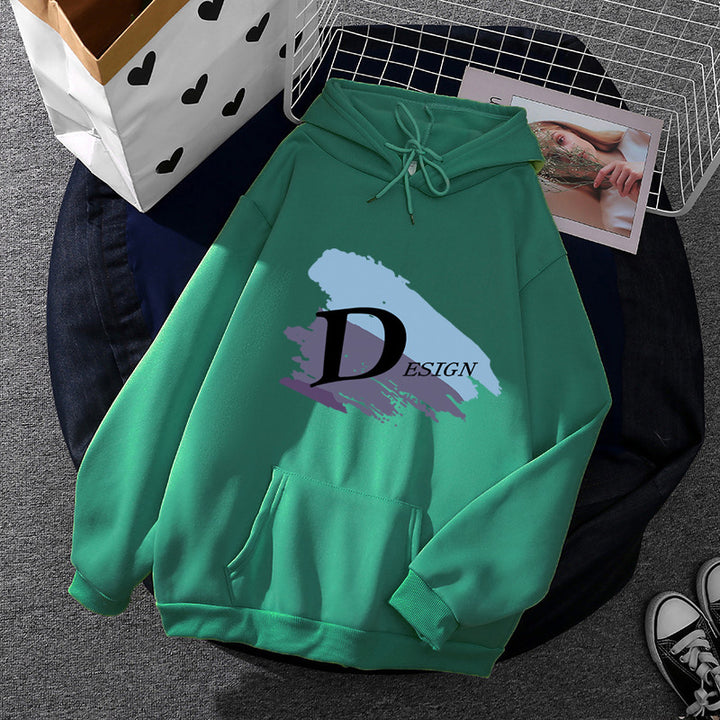 Unisex cool hooded sweatshirt with large brush logo, kangaroo pocket and adjustable hood Mune Fashion