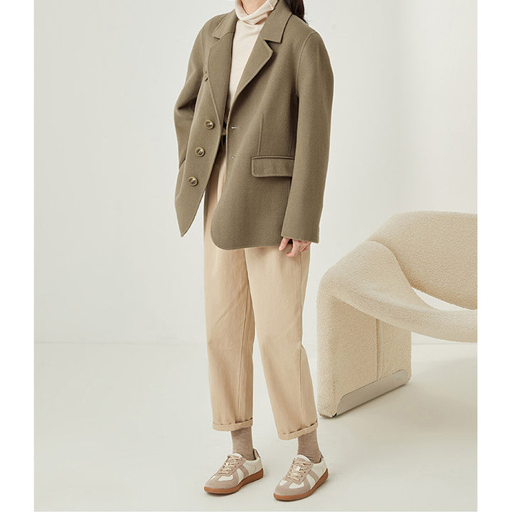 Women Elegant and Comfortable Wool Jacket Drune