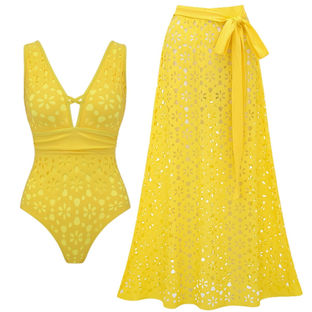 Women's Sun Suit with Romantic Floral Design Mune Fashion