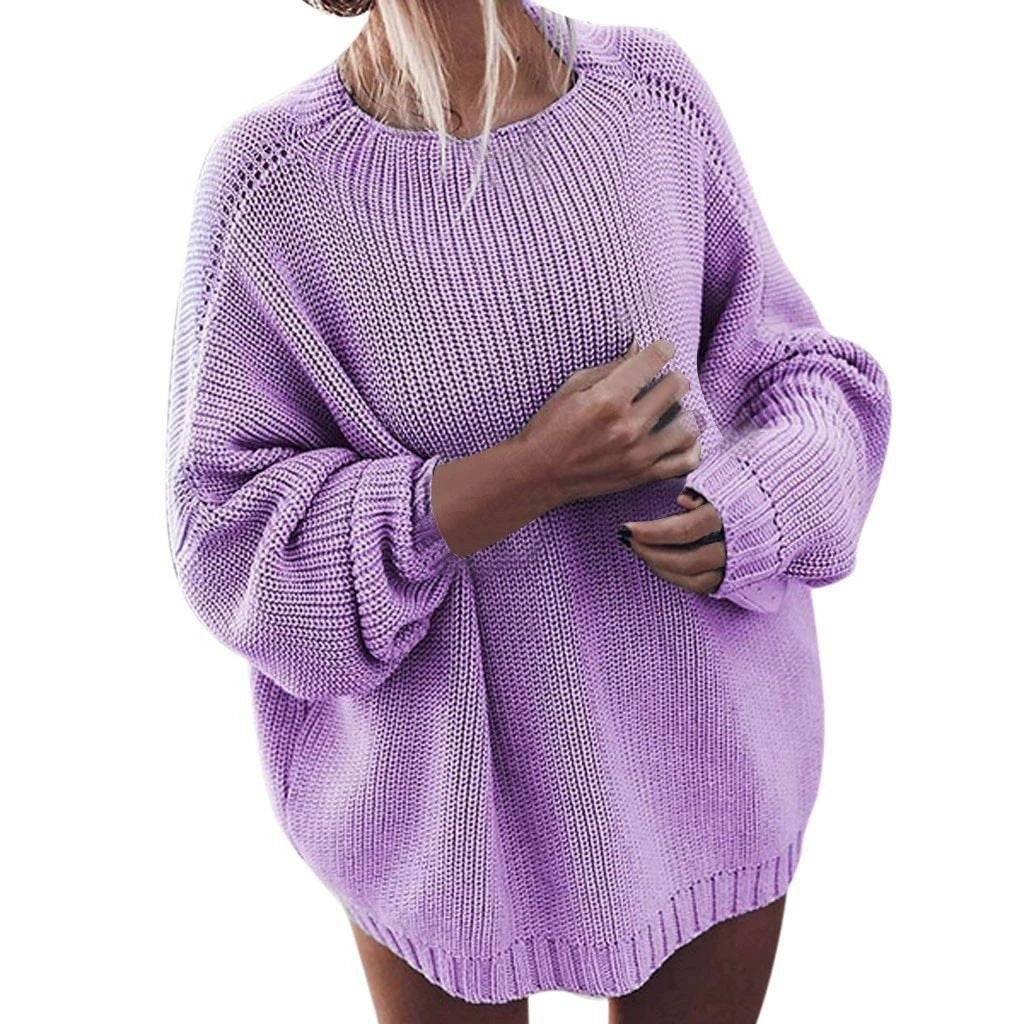 Ladies Oversized Knit Sweater Mune