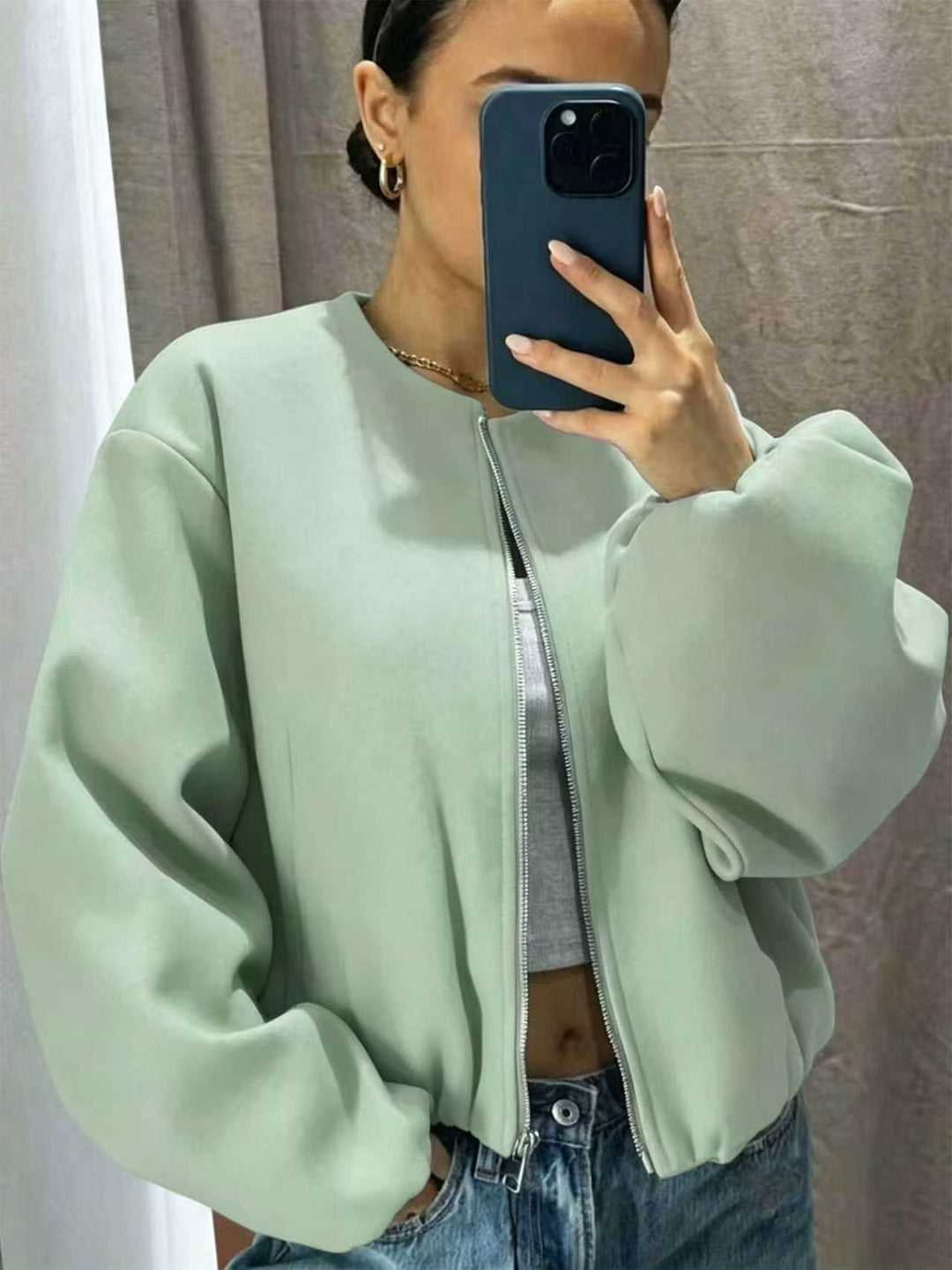 Women's Sporty Bomber Jacket Mune Fashion