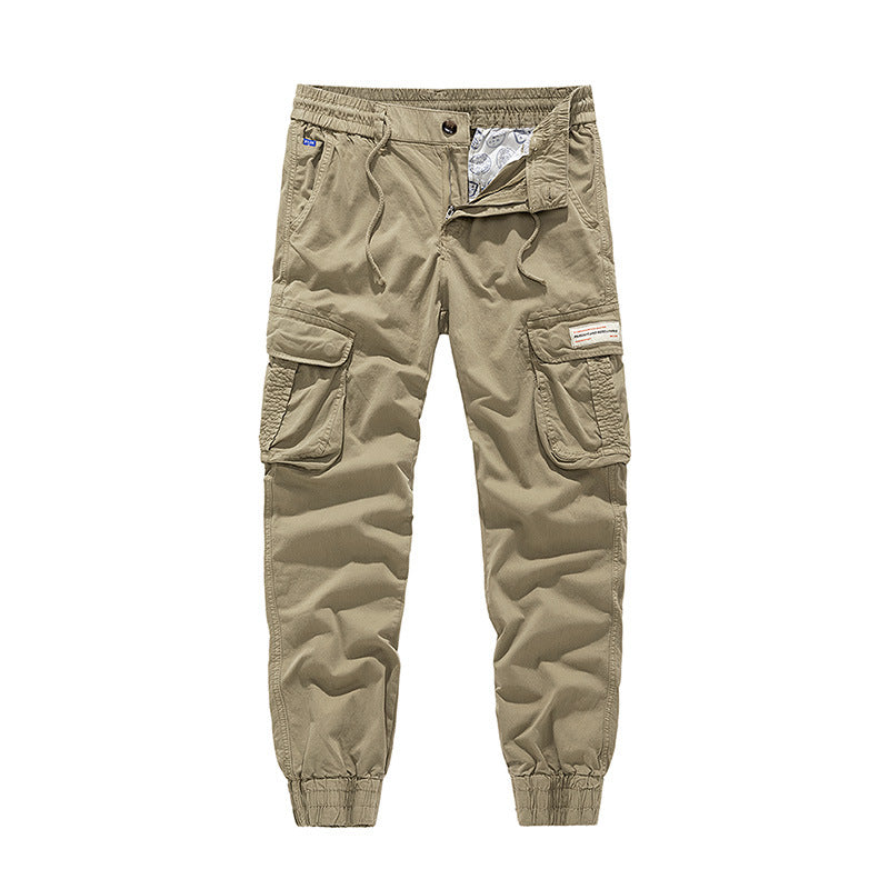 Men's Utility Cargo Jogger with elastic comfort waistband, multiple flap pockets, and ribbed ankle cuffs Drune