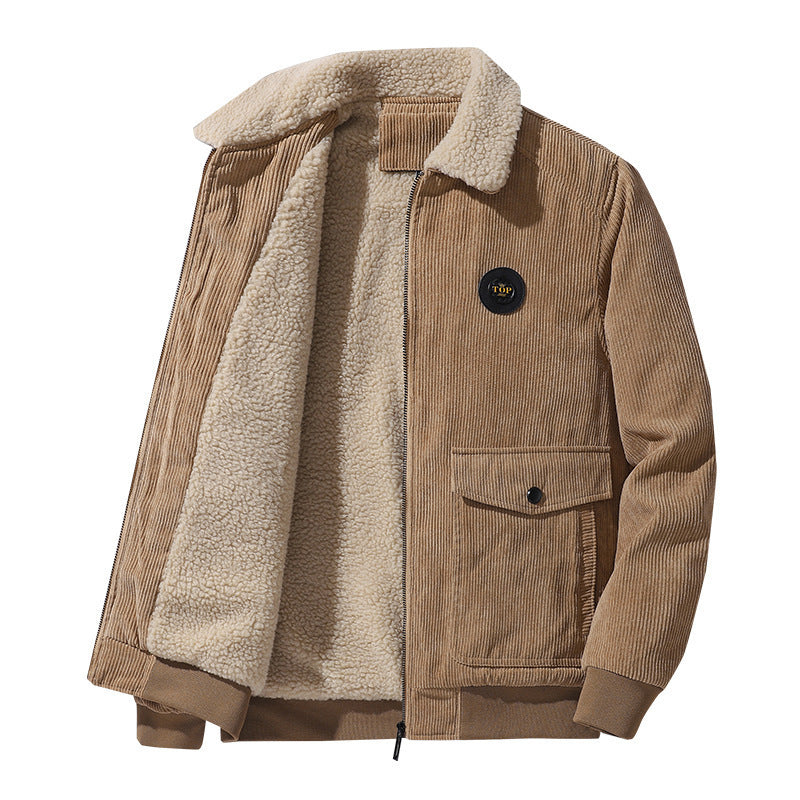 Men's Stylish Fleece Jacket with Teddy Lining Mune Fashion