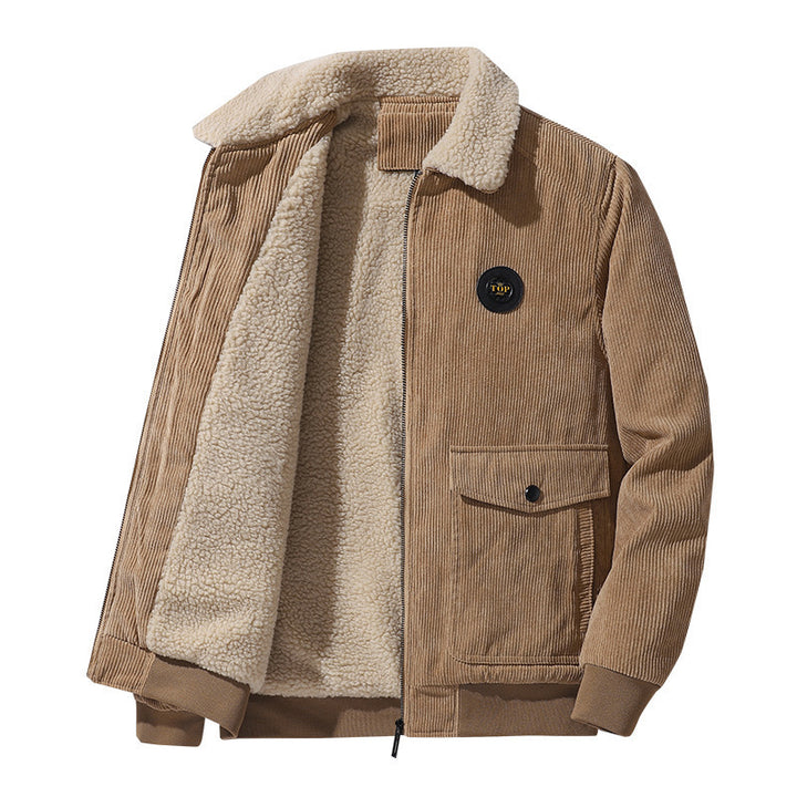 Men's Stylish Fleece Jacket with Teddy Lining Mune Fashion
