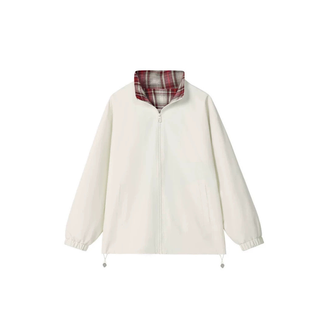 Men's Trendy Transitional Jacket with Check Pattern Mune Fashion