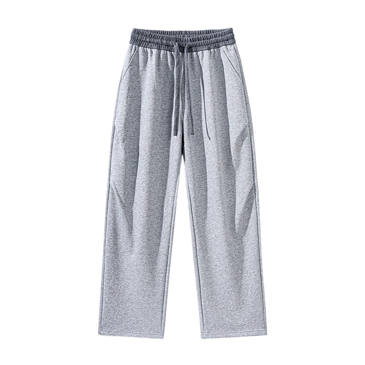 Men's straight-cut lounge joggers with elastic drawstring waistband & side pockets Mune Fashion