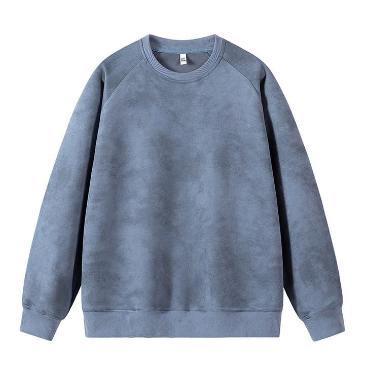Men's Oversized Sweatshirt with Brushed Fleece Lining and Vintage Wash Mune Fashion