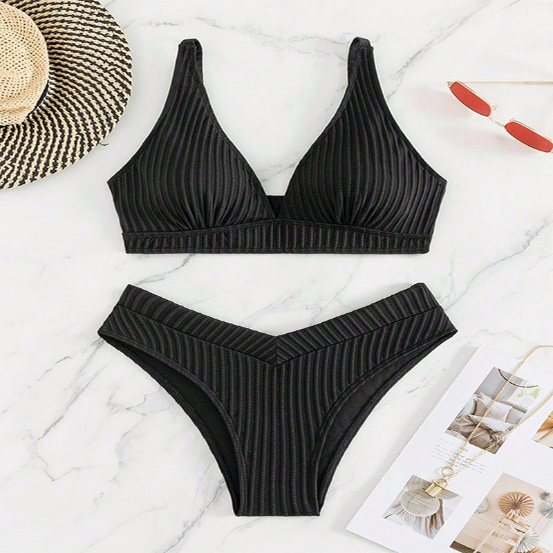 Women's Push-Up Bikini Set with flattering High-Waist Cut Mune Fashion