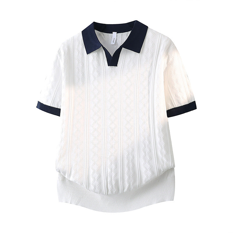 Women Elegant Polo Short Sleeve Shirt Mune Fashion