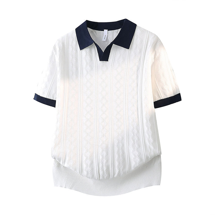 Women Elegant Polo Short Sleeve Shirt Mune Fashion
