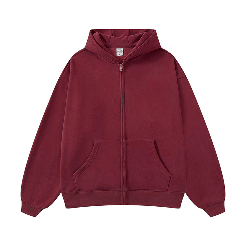 Unisex hooded sweatshirt jacket with full-length zipper, oversized fit and kangaroo pockets Mune Fashion