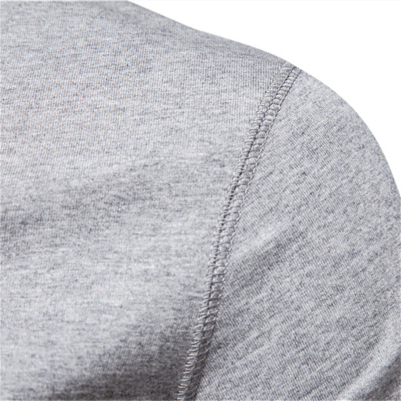 Men's narrow cut short sleeve shirt with short button placket and ribbed collar made of cotton blend Mune Fashion