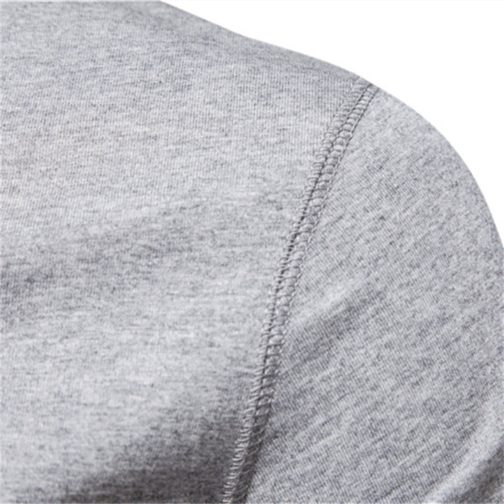 Men's narrow cut short sleeve shirt with short button placket and ribbed collar made of cotton blend Mune Fashion