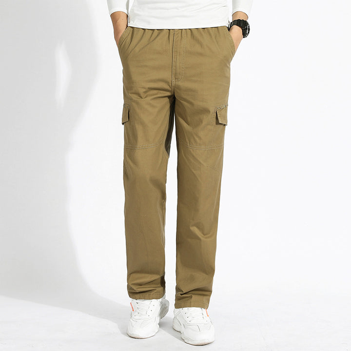 Men's cargo pants with straight leg, reinforced knee areas & patch pockets Mune Fashion