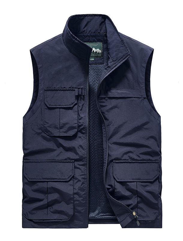 Men's Lightweight Travel Utility Vest with Mesh Lining and Multiple Pockets Mune Fashion