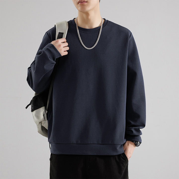 Unisex Oversize Round Neck Sweatshirt made of heavy French Terry with ribbed cuffs Drune