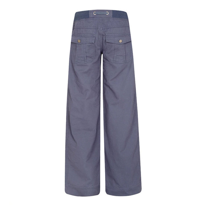 Women's Extra Wide Palazzo Pants with Elastic Comfort Waistband, Drawstring, and Patch Pockets