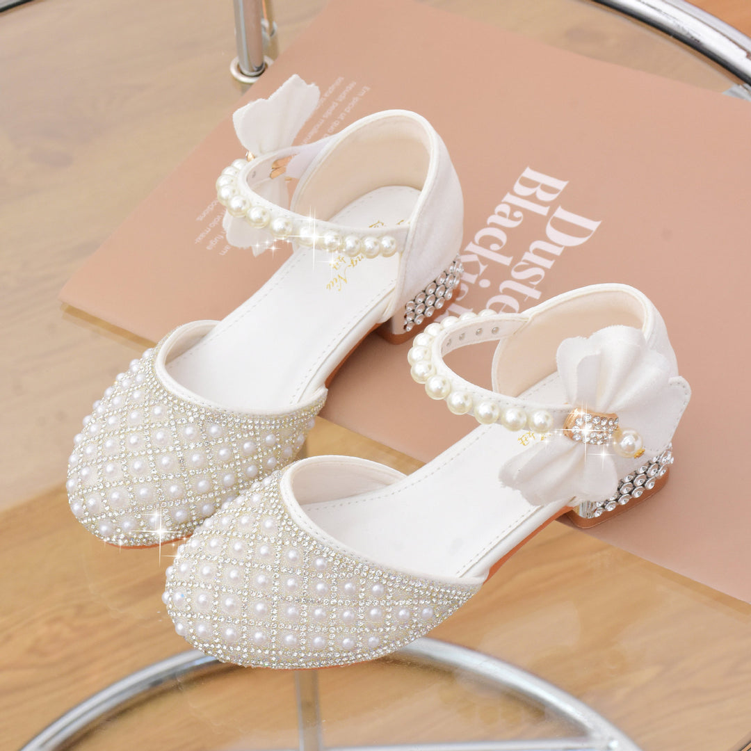 Girls' ballerinas with pearl and rhinestone embellishments Mune Fashion
