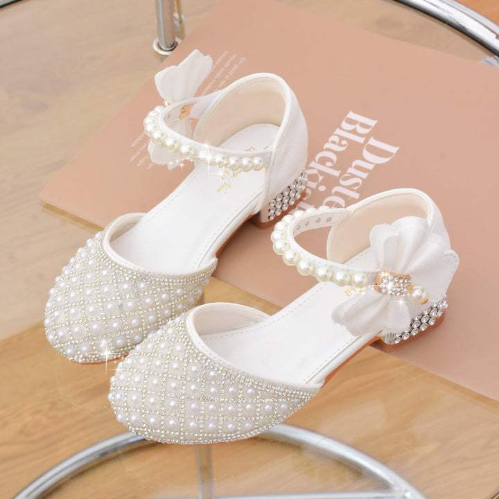 Girls' ballerinas with pearl and rhinestone embellishments Mune Fashion