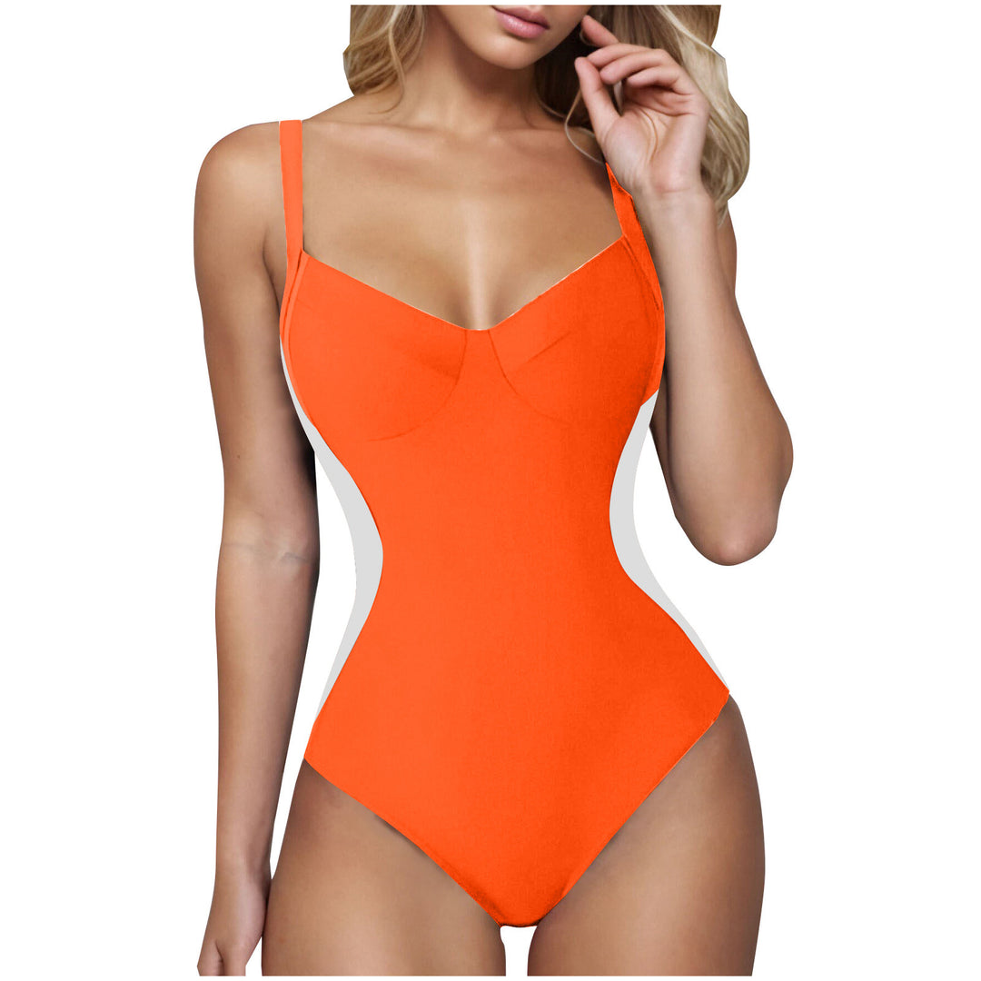 Ladies elegant swimsuit with soothing V-neck Mune Fashion