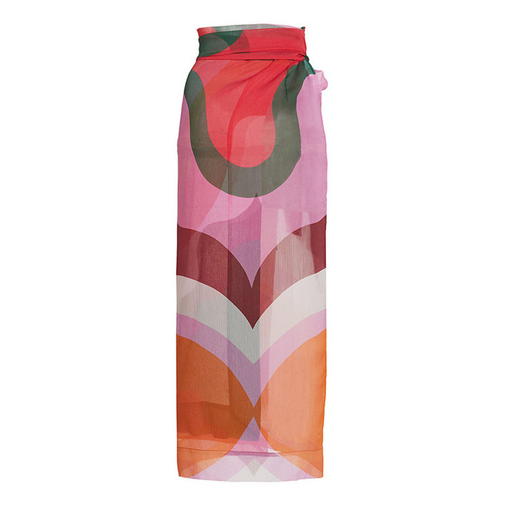 Women's asymmetrical swimsuit with modern graphic design Mune Fashion