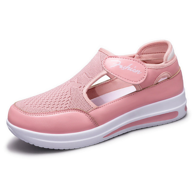 Women Flexible Slip-On Fitness Shoes with Breathable Mesh Upper Mune Fashion