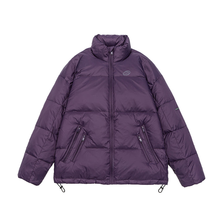 Men's Padded Short Parka with High Stand Collar, Zipper Pockets and Drawstring Mune Fashion
