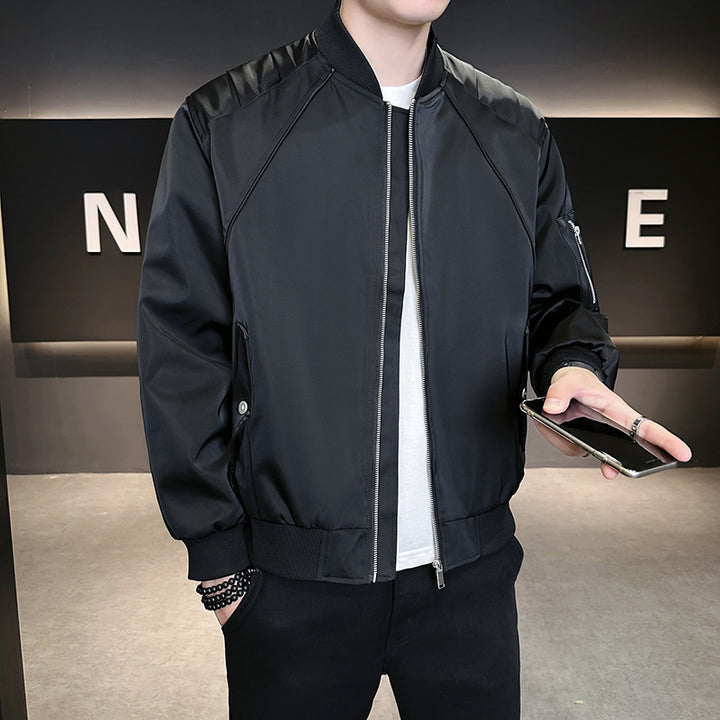 Men's Fashion Bomber Jacket with Practical Pockets Mune Fashion