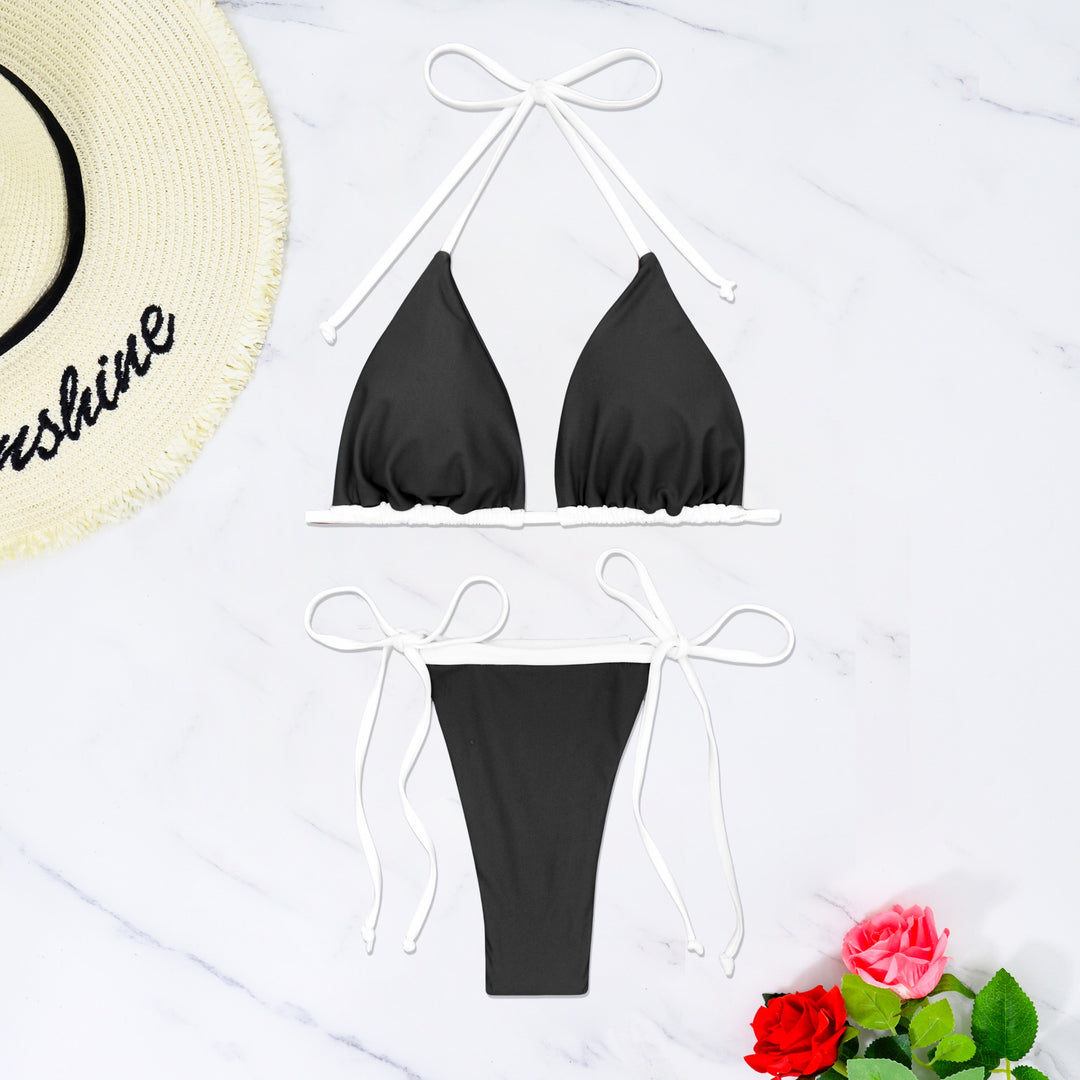 Women's triangle bikini with adjustable straps and side tie Mune Fashion