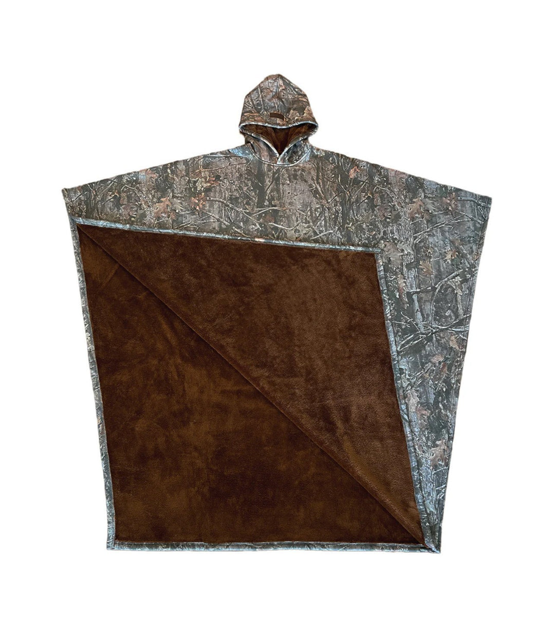 Unisex hooded poncho blanket with soft lining and generous oversized fit Mune Fashion